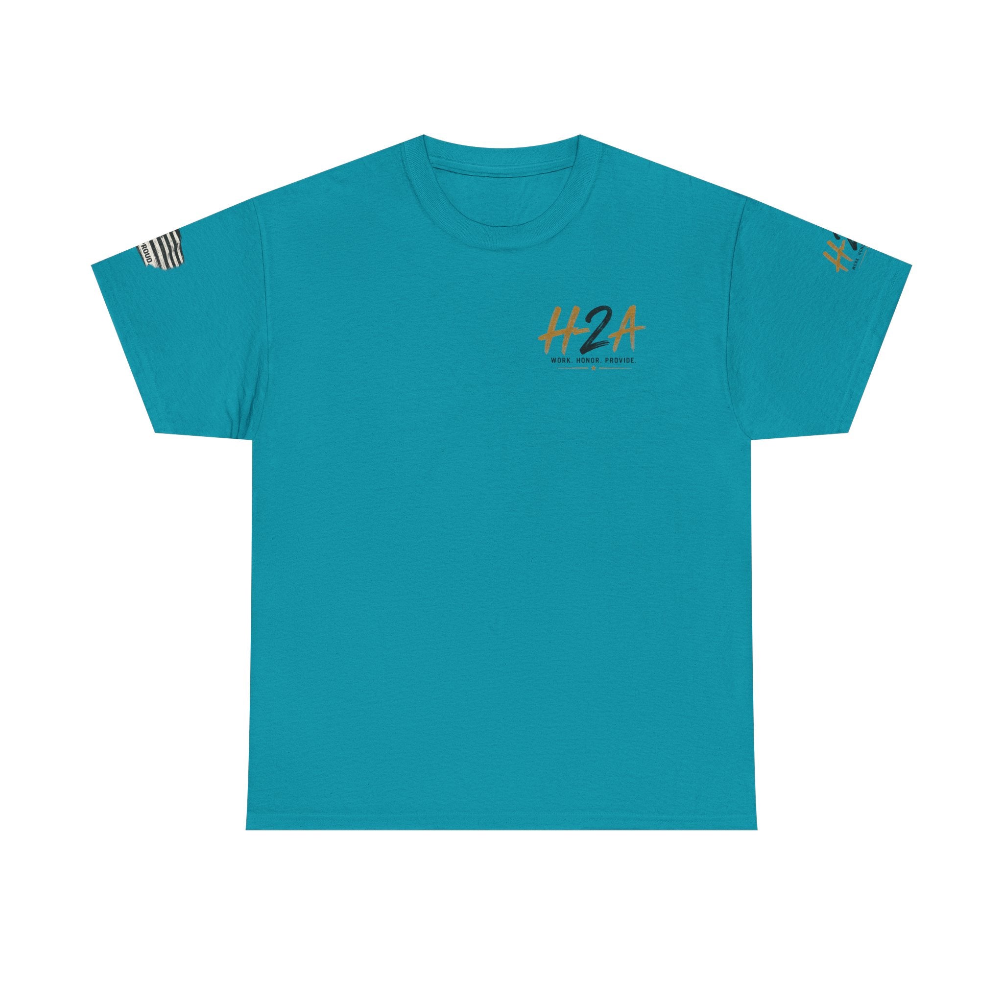 H2A Farming T‑Shirt — Patriotic Rural Farm Graphic Tee
