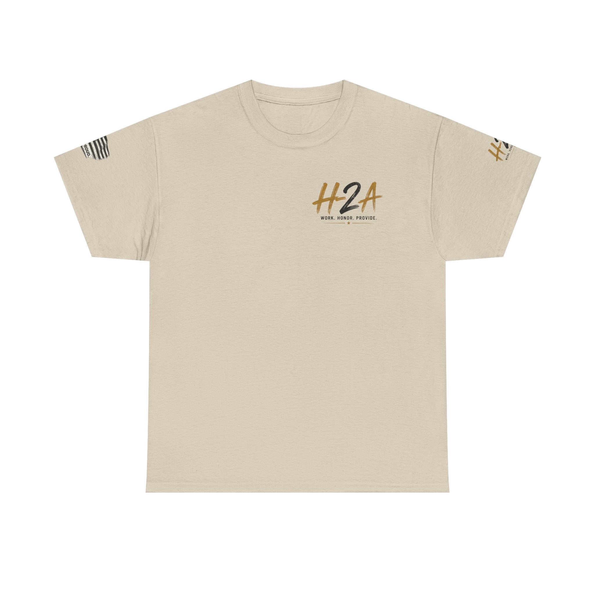 H2A Farming T‑Shirt — Patriotic Rural Farm Graphic Tee