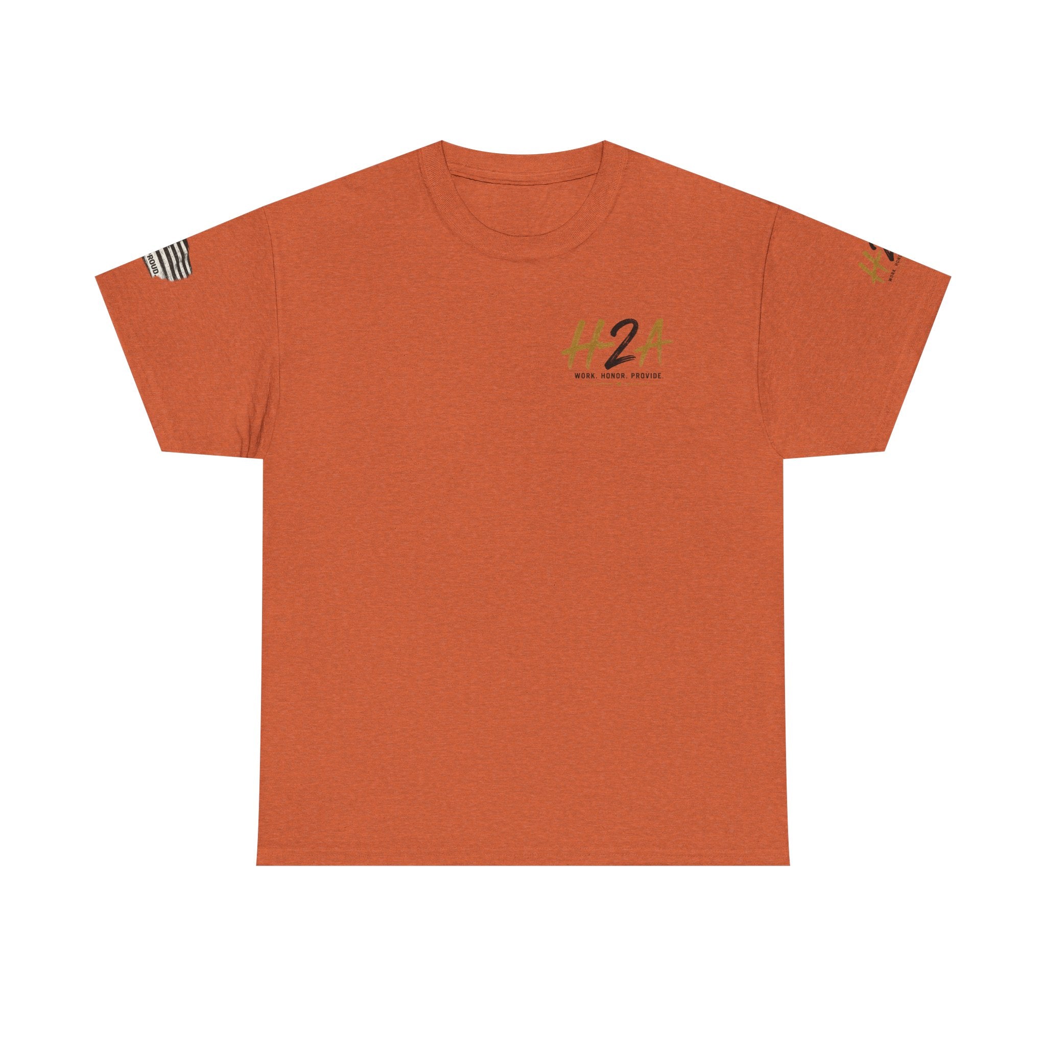 H2A Farming T‑Shirt — Patriotic Rural Farm Graphic Tee