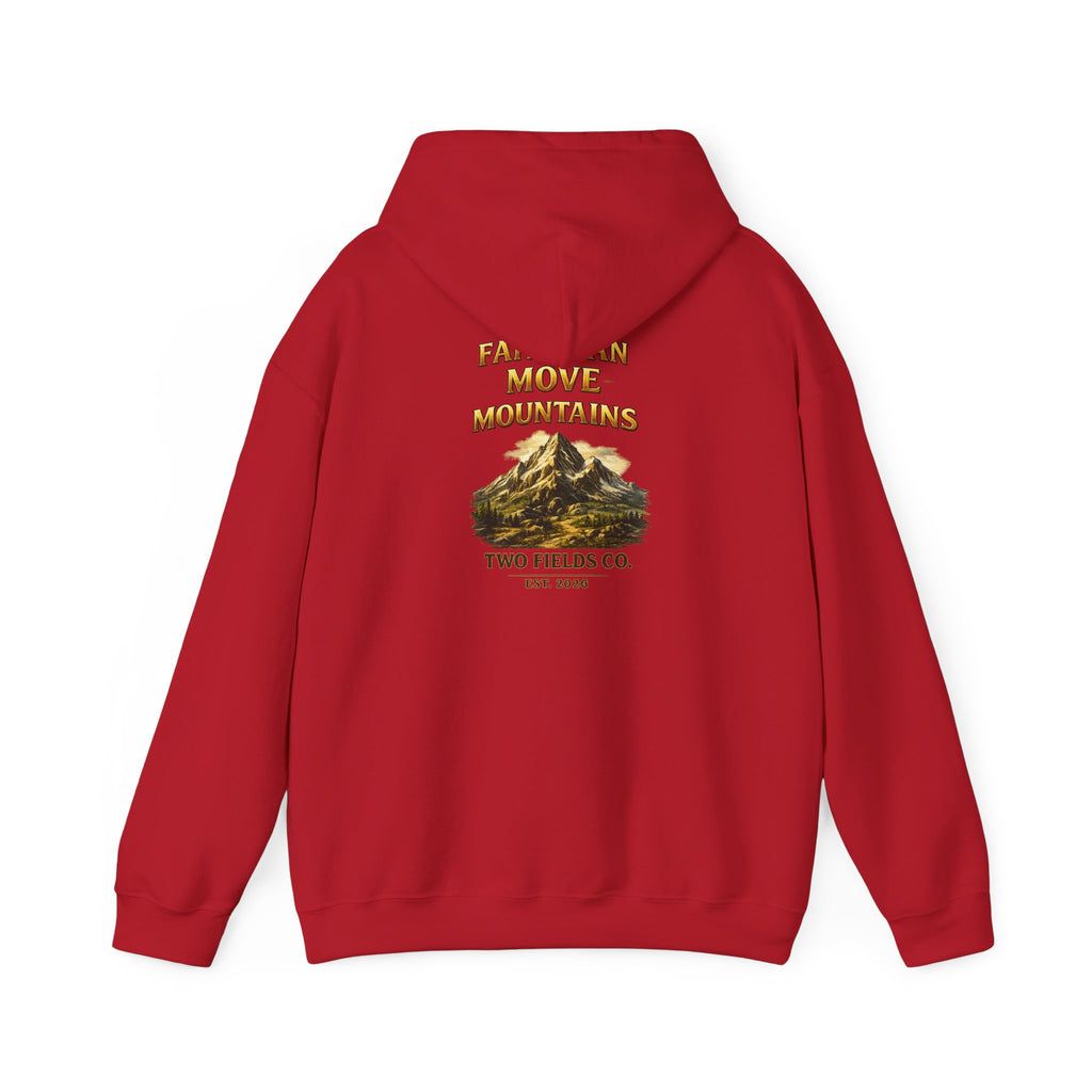 Mountain Adventure Hoodie — "Faith Can Move Mountains" Graphic Pullover