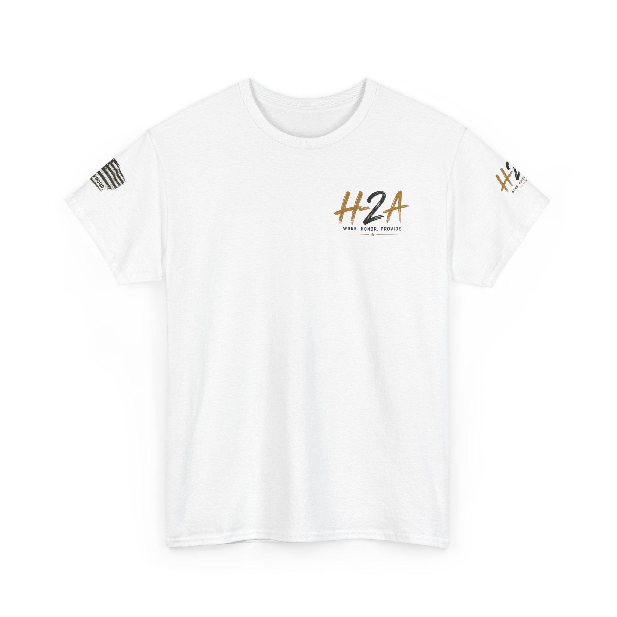 H2A Farming T‑Shirt — Patriotic Rural Farm Graphic Tee