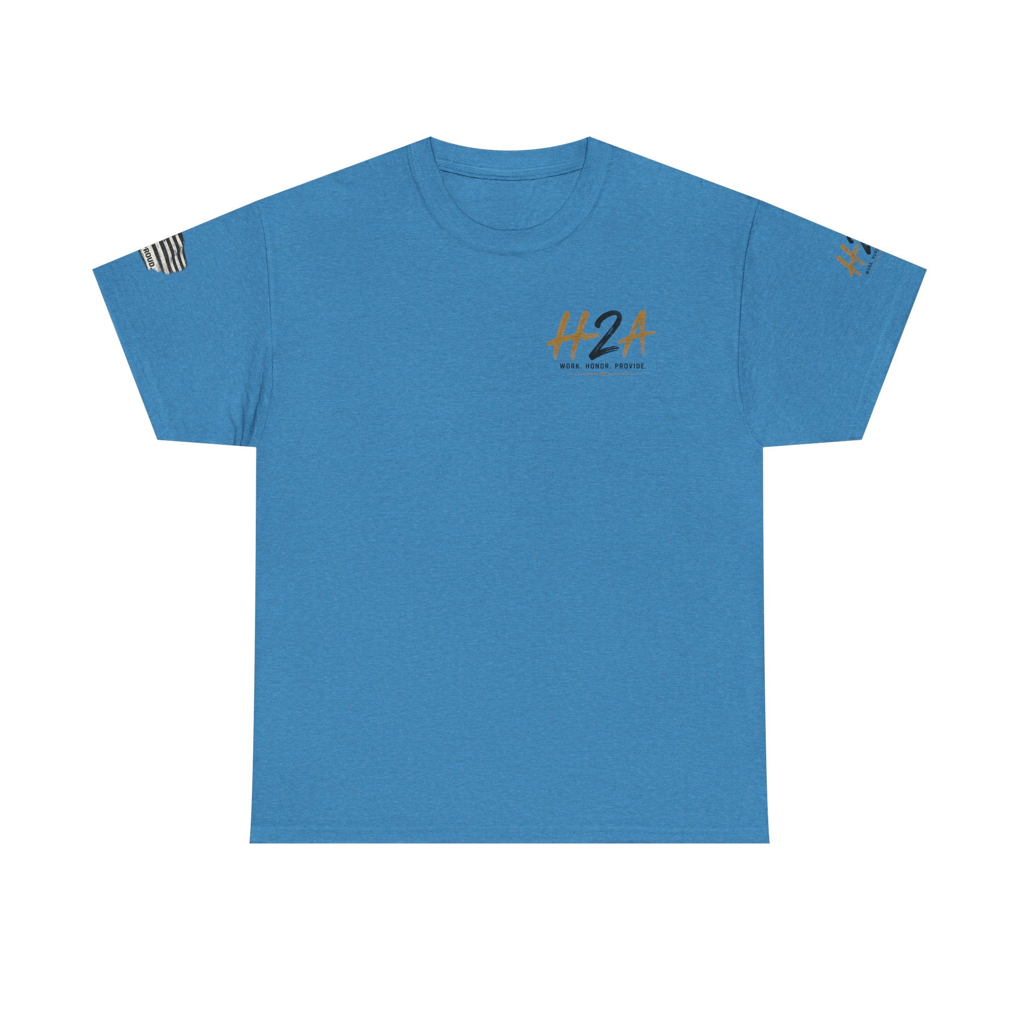 H2A Farming T‑Shirt — Patriotic Rural Farm Graphic Tee