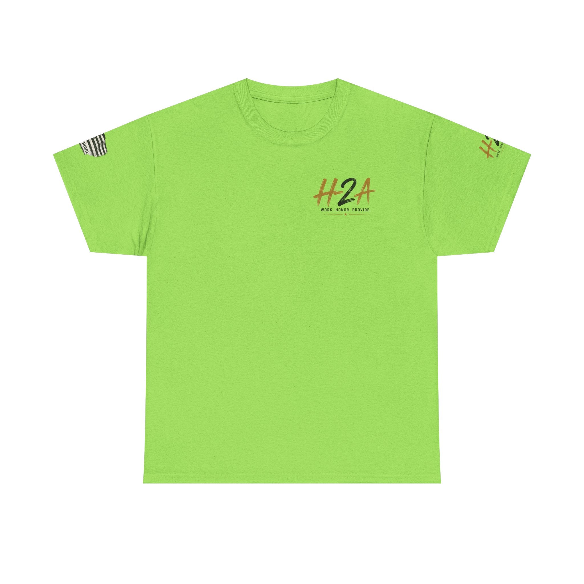 H2A Farming T‑Shirt — Patriotic Rural Farm Graphic Tee