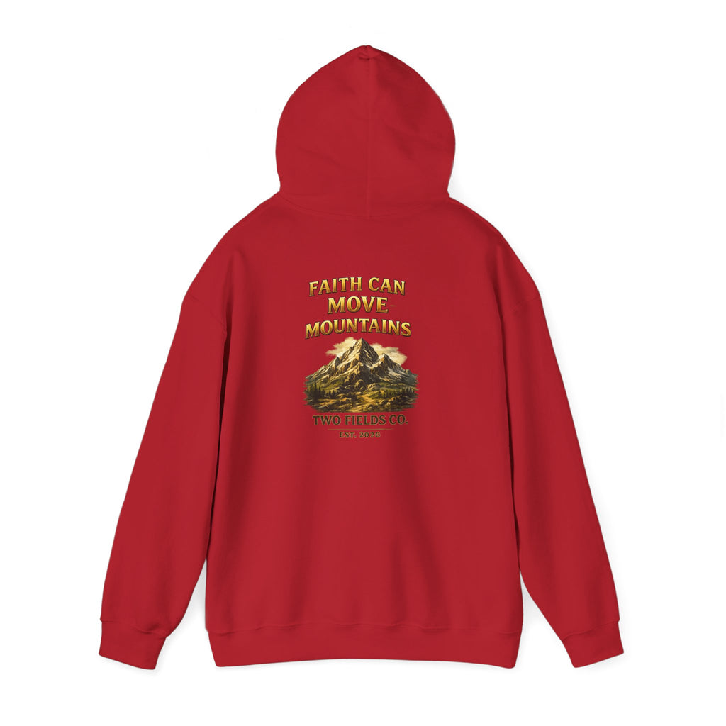 Mountain Adventure Hoodie — "Faith Can Move Mountains" Graphic Pullover