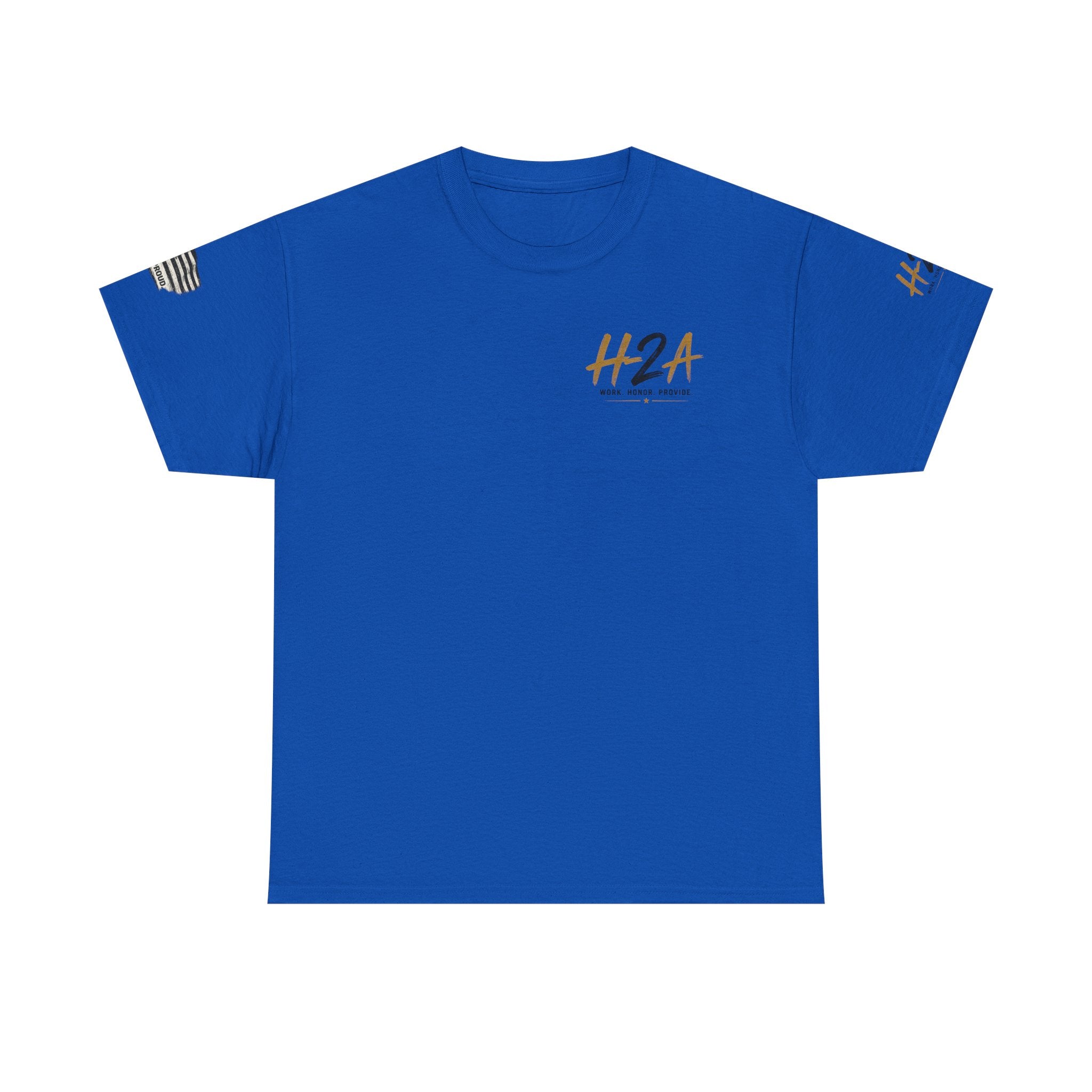 H2A Farming T‑Shirt — Patriotic Rural Farm Graphic Tee