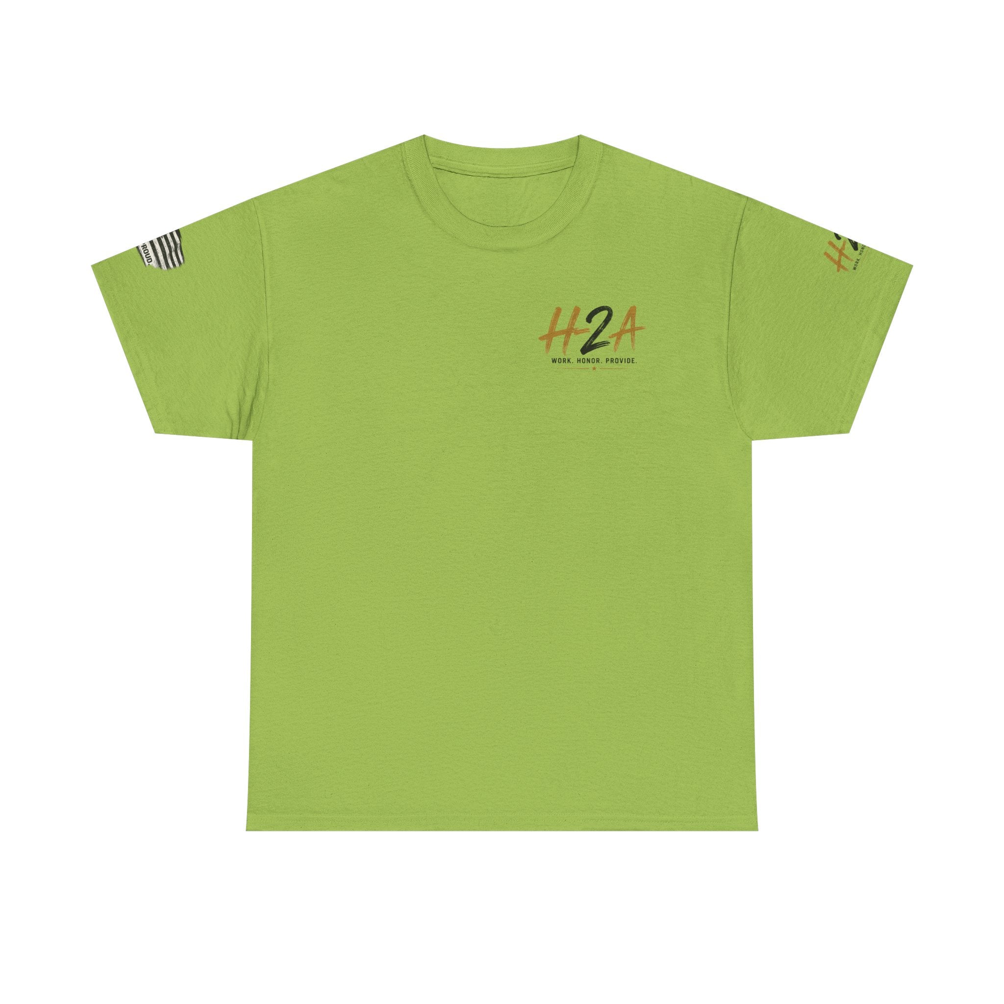 H2A Farming T‑Shirt — Patriotic Rural Farm Graphic Tee