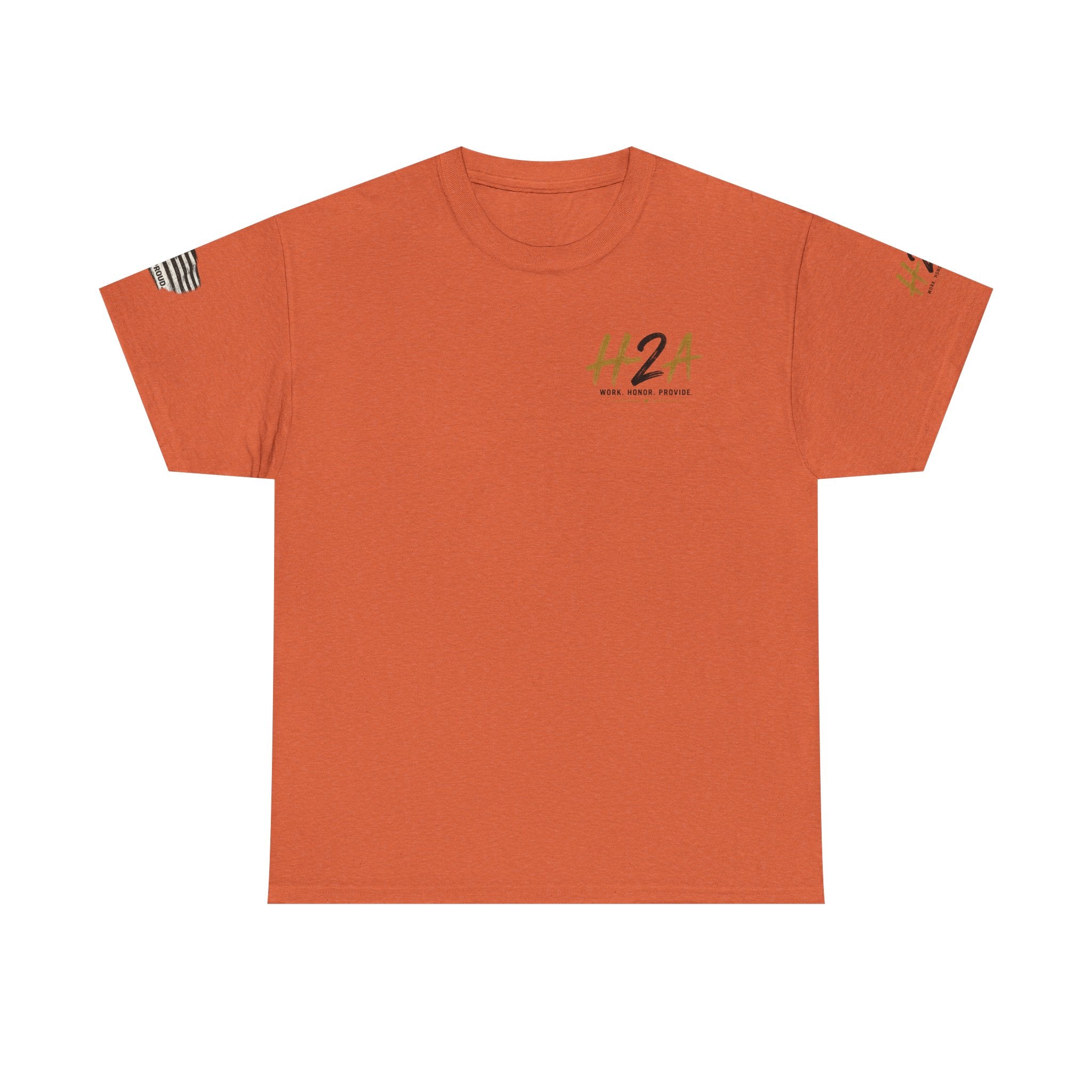 H2A Farming T‑Shirt — Patriotic Rural Farm Graphic Tee
