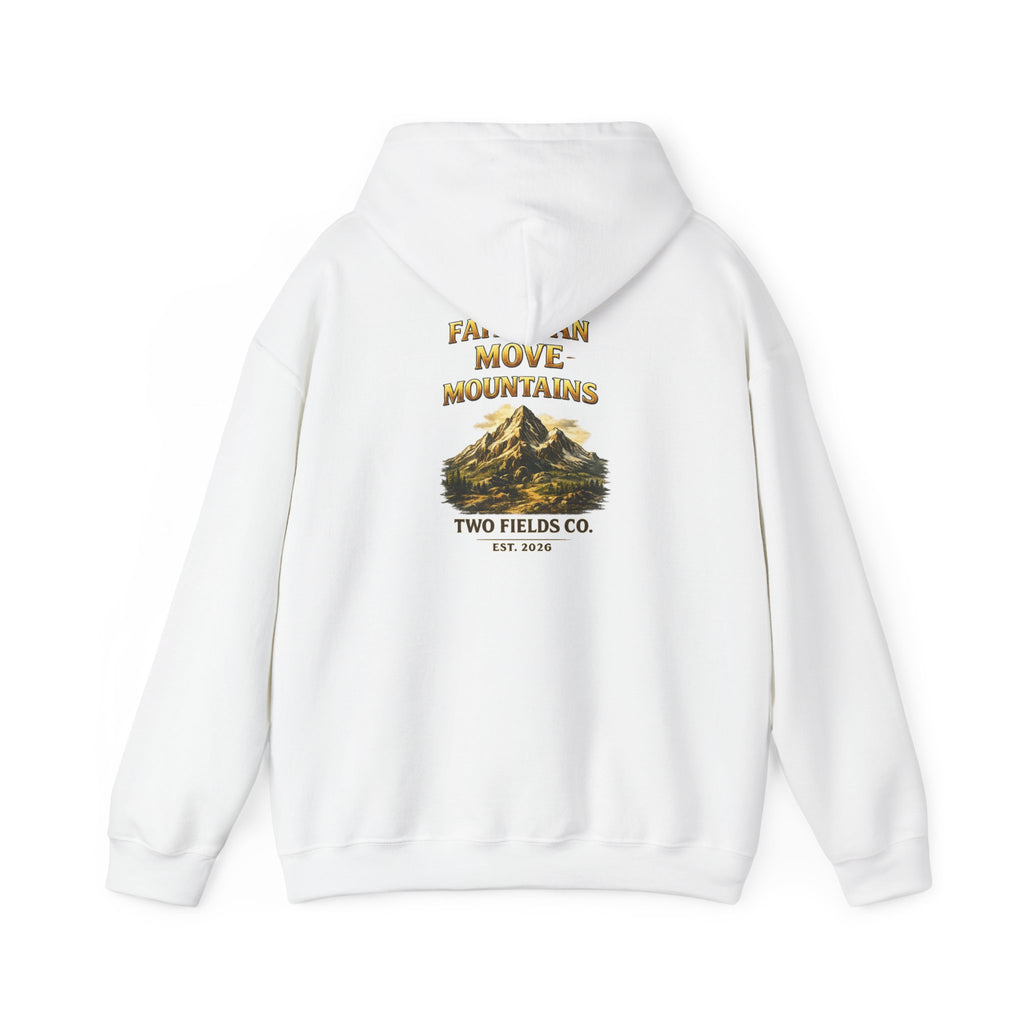 Mountain Adventure Hoodie — "Faith Can Move Mountains" Graphic Pullover